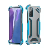 R-JUST RJ-01 Shockproof Hollow Design Metal Case for Samsung Galaxy Note20 4G/5G - Blue