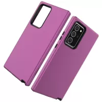 Rubberized Thicken TPU + PC Hybrid Case for Samsung Galaxy Note20 Ultra/Note20 Ultra 5G - Dark Purple/Black