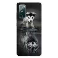 For Samsung Galaxy S20 FE/S20 Fan Edition/S20 FE 5G/S20 Fan Edition 5G/S20 Lite Pattern Printing IMD Soft TPU Phone Case - Dog and Wolf