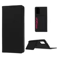 Liquid Silicone Touch Leather Cover for Samsung Galaxy Note20 4G/5G - Black