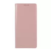 Liquid Silicone Leather with Wallet Case for Samsung Galaxy Note20 Ultra/Note20 Ultra 5G - Rose Gold
