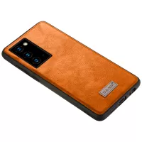 SULADA PU Leather Coated TPU Phone Case for Samsung Galaxy Note20 4G/5G - Orange