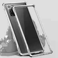 Le-Lock Series Shockproof Buckle Metal Frame Bumper Case for Samsung Galaxy Note20 4G/5G - Silver
