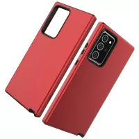 Rubberized Thicken TPU + PC Hybrid Case for Samsung Galaxy Note20 Ultra/Note20 Ultra 5G - Red