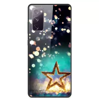 Fancy Style Printing Glass + PC + TPU Shell for Samsung Galaxy S20 FE/S20 Fan Edition/S20 FE 5G/S20 Fan Edition 5G/S20 Lite Case - Stars