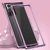 Le-Lock Series Shockproof Buckle Metal Frame Cover for Samsung Galaxy Note20 Ultra/Note20 Ultra 5G - Pink