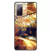 Fancy Style Printing Glass + PC + TPU Shell for Samsung Galaxy S20 FE/S20 Fan Edition/S20 FE 5G/S20 Fan Edition 5G/S20 Lite Case - Country Road