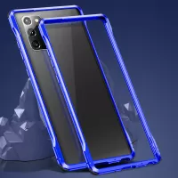 Le-Lock Series Shockproof Buckle Metal Frame Bumper Case for Samsung Galaxy Note20 4G/5G - Blue