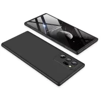 GKK Detachable 3-Piece Matte Hard PC Phone Case for Samsung Galaxy Note20 Ultra/Note20 Ultra 5G - Black