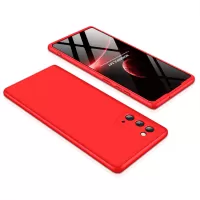 GKK Detachable 3-Piece Matte Hard PC Phone Cover for Samsung Galaxy Note20 4G/5G - Red