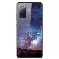 Pattern Printing for Samsung Galaxy S20 FE/S20 Fan Edition/S20 FE 5G/S20 Fan Edition 5G/S20 Lite Glass + PC + TPU Hybrid Case - Starry Night
