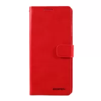MERCURY GOOSPERY Blue Moon Leather Wallet Stand Case with Magnetic Clasp for Samsung Galaxy S20 FE 4G/FE 5G/S20 Lite - Red