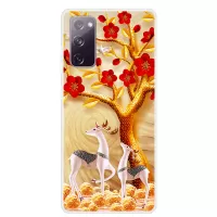 Pattern Printing TPU Phone Soft Case for Samsung Galaxy S20 FE/S20 Fan Edition/S20 FE 5G/S20 Fan Edition 5G/S20 Lite - Elk