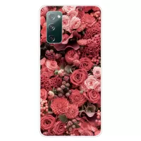 High Transmittance Patterned Shell for Samsung Galaxy S20 FE/S20 Fan Edition/S20 FE 5G/S20 Fan Edition 5G/S20 Lite TPU Case - Rose
