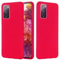 Liquid Silicone Phone Cover for Samsung Galaxy S20 FE/S20 Fan Edition/S20 FE 5G/S20 Fan Edition 5G/S20 Lite - Red