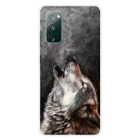 High Transmittance Patterned Shell for Samsung Galaxy S20 FE/S20 Fan Edition/S20 FE 5G/S20 Fan Edition 5G/S20 Lite TPU Case - Wolf