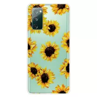High Transmittance Patterned Shell for Samsung Galaxy S20 FE/S20 Fan Edition/S20 FE 5G/S20 Fan Edition 5G/S20 Lite TPU Case - Sunflower