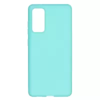 Pure Colour Matte Soft TPU Cover Phone Case for Samsung Galaxy S20 FE/S20 Fan Edition/S20 FE 5G/S20 Fan Edition 5G/S20 Lite - Cyan