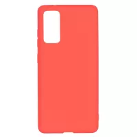 Pure Colour Matte Soft TPU Cover Phone Case for Samsung Galaxy S20 FE/S20 Fan Edition/S20 FE 5G/S20 Fan Edition 5G/S20 Lite - Red