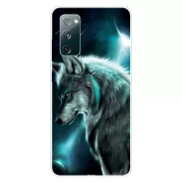 For Samsung Galaxy S20 FE/S20 Fan Edition/S20 FE 5G/S20 Fan Edition 5G/S20 Lite Pattern Printing IMD Soft TPU Phone Case - Wolf