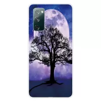 For Samsung Galaxy S20 FE/S20 Fan Edition/S20 FE 5G/S20 Fan Edition 5G/S20 Lite Pattern Printing IMD Soft TPU Phone Case - Tree and Moon