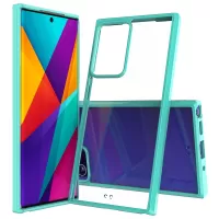 Anti-Scratch Ultra Clear Acrylic + Colorful TPU Edge Hybrid Case for Samsung Galaxy Note20 Ultra/Note20 Ultra 5G - Green