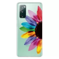 For Samsung Galaxy S20 FE/S20 Fan Edition/S20 FE 5G/S20 Fan Edition 5G/S20 Lite Pattern Printing IMD Soft TPU Phone Case - Colorized Flower