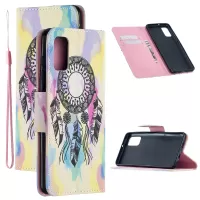 Pattern Printing PU Leather Wallet Stand Phone Cover for Samsung Galaxy S20 FE/S20 Fan Edition/S20 FE 5G/S20 Fan Edition 5G/S20 Lite - Yellow/Dream Catcher