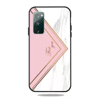 Matte Black TPU Case for Samsung Galaxy S20 FE/S20 Fan Edition/S20 FE 5G/S20 Fan Edition 5G/S20 Lite Fashion Marble Texture - Style K