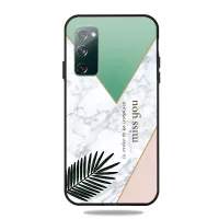 Matte Black TPU Case for Samsung Galaxy S20 FE/S20 Fan Edition/S20 FE 5G/S20 Fan Edition 5G/S20 Lite Fashion Marble Texture - Style F