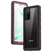 REDPEPPER for Samsung Galaxy Note20 4G/5G IP68 Waterproof Phone Case [Support Fingerprint Unlock ] [Clear Back] - Rose