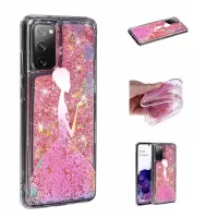 Glitter Powder Quicksand Patterned TPU Case for Samsung Galaxy S20 FE/S20 Fan Edition/S20 FE 5G/S20 Fan Edition 5G/S20 Lite - Girl