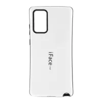 IFACE MALL PC + TPU Combo Case Accessory Glossy Shell for Samsung Galaxy Note20 4G/5G - White