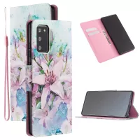 Pattern Printing PU Leather Phone Cover with [Wallet Stand] for Samsung Galaxy Note20 4G/5G - Beautiful Flower