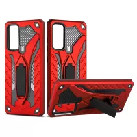 Phantom Knight Style TPU PC Shell for Samsung Galaxy S20 FE/S20 Fan Edition/S20 FE 5G/S20 Fan Edition 5G/S20 Lite Kickstand Case - Red