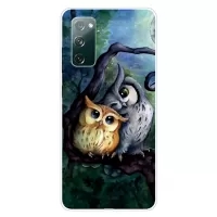 For Samsung Galaxy S20 FE/S20 Fan Edition/S20 FE 5G/S20 Fan Edition 5G/S20 Lite Pattern Printing IMD Soft TPU Phone Case - Owl