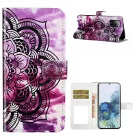 Light Spot Decor Pattern Printing Leather Case for Samsung Galaxy S20 FE/S20 Fan Edition/S20 FE 5G/S20 Fan Edition 5G/S20 Lite - Flower Pattern