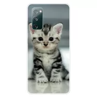 For Samsung Galaxy S20 FE/S20 Fan Edition/S20 FE 5G/S20 Fan Edition 5G/S20 Lite Pattern Printing IMD Soft TPU Phone Case - Cute Little Cat