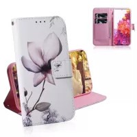 For Samsung Galaxy S20 FE/S20 Fan Edition/S20 FE 5G/S20 Fan Edition 5G/S20 Lite Pattern Printing Wallet Leather Phone Case - Beautiful Flower