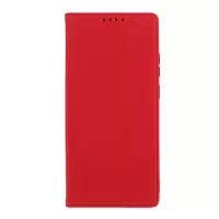 Liquid Silicone Leather with Wallet Case for Samsung Galaxy Note20 Ultra/Note20 Ultra 5G - Red