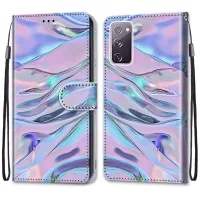 Pattern Printing Phone Case for Samsung Galaxy S20 FE/S20 Fan Edition/S20 FE 5G/S20 Fan Edition 5G/S20 Lite, PU Leather Stand Flip Wallet Cover - Wrinkle Pattern