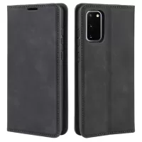 Silky Touch Leather Shell Case for Samsung Galaxy S20 FE/S20 Fan Edition/S20 FE 5G/S20 Fan Edition 5G/S20 Lite - Black