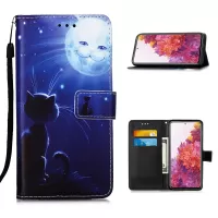 Pattern Printing Leather Wallet Stand Case for Samsung Galaxy S20 FE/S20 Fan Edition/S20 FE 5G/S20 Fan Edition 5G/S20 Lite - Lovely Cat