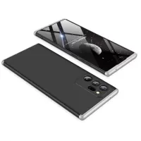 GKK Detachable 3-Piece Matte Hard PC Phone Case for Samsung Galaxy Note20 Ultra/Note20 Ultra 5G - Black/Silver