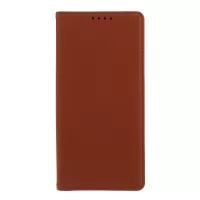 Liquid Silicone Touch Leather Cover for Samsung Galaxy Note20 4G/5G - Brown