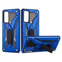 Phantom Knight Style TPU PC Shell for Samsung Galaxy S20 FE/S20 Fan Edition/S20 FE 5G/S20 Fan Edition 5G/S20 Lite Kickstand Case - Blue