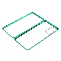 Cover for Samsung Galaxy S20 FE/S20 Fan Edition/S20 FE 5G/S20 Fan Edition 5G/S20 Lite, All-inclusive Detachable Metal + Two-sided Tempered Glass Case (No Fingerprint Unlocked) - Green