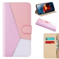Tricolor PU Leather with Stand Case for Samsung Galaxy S20 FE/S20 Fan Edition/S20 FE 5G/S20 Fan Edition 5G/S20 Lite - Purple/Pink/White