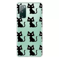 Printing Skin IMD TPU Cover for Samsung Galaxy S20 FE/S20 Fan Edition/S20 FE 5G/S20 Fan Edition 5G/S20 Lite - Black Cats