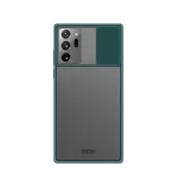 MOFI XINDUN Series Shockproof PC+TPU Combo Case with Lens Slide Shield for Samsung Galaxy Note20 Ultra/Note20 Ultra 5G - Green